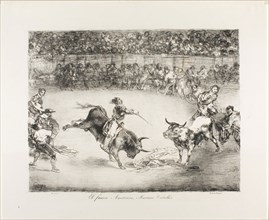 The Famous American, Mariano Ceballos, from The Bulls of Bordeaux, 1825, Francisco José de Goya y