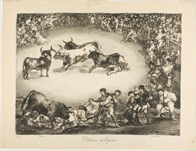 Spanish Entertainment, from The Bulls of Bordeaux, 1825, Francisco José de Goya y Lucientes,