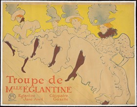 Mademoiselle Eglantine’s Troupe, 1896, Henri de Toulouse-Lautrec, French, 1864-1901, France, Color