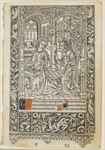 Annunciation, from the Book of Hours, n.d., Thielmann Kerver, German, active 1497-1524, Germany,