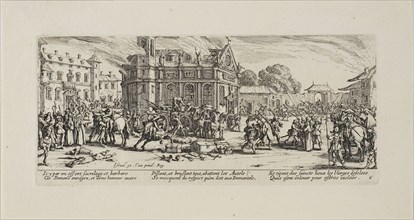 Destruction of a Convent, plate six from The Miseries of War, 1633, Jacques Callot (French,