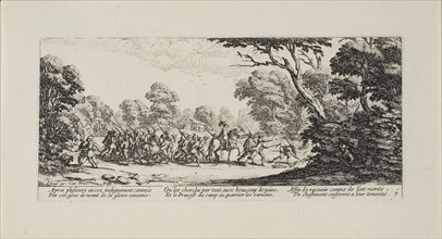 Discovery of the Criminal Soldiers, plate nine from The Miseries of War, 1633, Jacques Callot