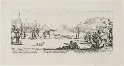 The Firing Squad, plate twelve from The Miseries of War, 1633, Jacques Callot (French, 1592-1635),