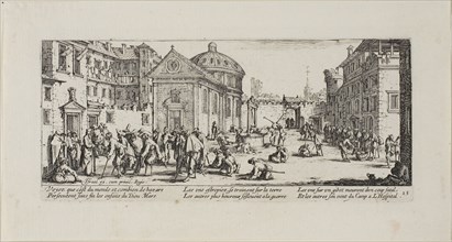 The Hospital, plate fifteen from The Miseries of War, 1633, Jacques Callot (French, 1592-1635),