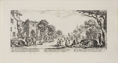 Dying Soldiers by the Roadside, plate sixteen from The Miseries of War, 1633, Jacques Callot