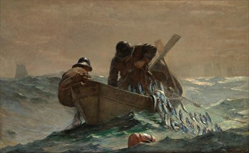 The Herring Net, 1885, Winslow Homer, American, 1836–1910, New England, Oil on canvas, 76.5 × 122.9