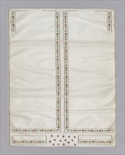 Waistcoat (Uncut and Unassembled), 1801/25, France, Silk, plain weave, embroidered with silk