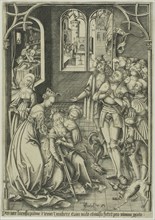 The Suicide of Lucretia, 1500–03, Israhel van Meckenem the Younger, German, c. 1440/45-1503,