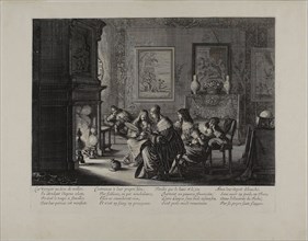 The Wise and Foolish Virgins, plate five, 1635, Abraham Bosse, French, 1602-1676, France, Engraving
