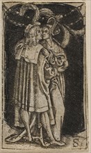 A Couple Standing, n.d., Master S, Netherlandish, active 1500-1525, Netherlands, Engraving in black