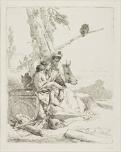 The Family of the Oriental Peasant, from Scherzi, 1735–40, Giambattista Tiepolo, Italian,