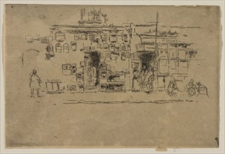 Bird-Cages, Chelsea, 1887, James McNeill Whistler, American, 1834-1903, United States, Etching and