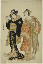 The Actors Matsumoto Koshiro IV and Segawa Kikunojo III as the Lovers Choemon (right) and Ohan