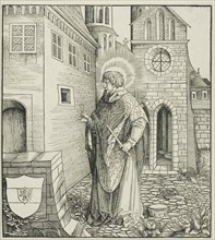 Saint Ferreolus, from Saints Connected with the House of Habsburg, 1517, Leonhard Beck (German, c.