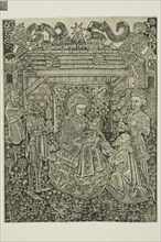 Adoration of the Magi, 1425–50, Unknown Artist, German, 15th century, Germany, Metalcut on paper