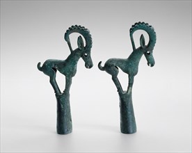 Pole Top with Ibex (one of pair), 6th/4th century B.C., Northern China or Eurasian Steppes, China,