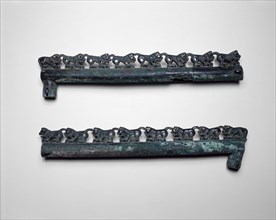 Ornamental Fitting with Crouching Felines (one of pair), 6th/4th century B.C., Northeastern China,