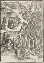 The Agony in the Gardens and Christ’s Arrest, plate ten from Passio domini nostri Jesu Christi, c.