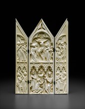 Triptych with Scenes from the Life of Christ, 1350/75, German, Cologne, Germany, Ivory with traces