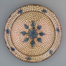 Hispano-Moresque Plate, 1500/1650, Spanish, Valencia (probably Manises), Spain, Tin-glazed