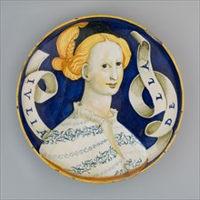 Dish (Coppa Amatoria), 1530/45, Italian, Urbino, Italy, Tin-glazed earthenware (maiolica),