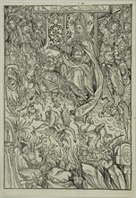 The Fall of Lucifer and the Rebel Angels (verso), The Gathering of the Angels (recto), pages three