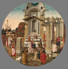 The Adoration of the Magi, c. 1495, Attributed to Raffaello Botticini, Italian, 1477–c.1520, Italy,