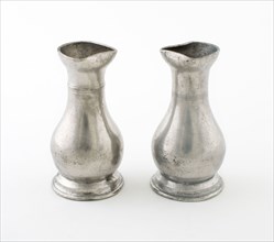 Pair of Sacramental Cruets, Early 19th century, Probably France, France, Pewter, 10.2 × 5.1 cm (4 ×