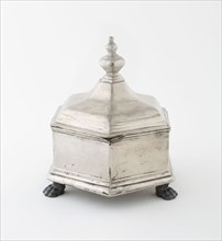 Tobacco Box, c. 1740, Netherlands, Netherlands, Pewter, 15.9 x 13.3 cm (6 1/4 x 5 1/4 in.)