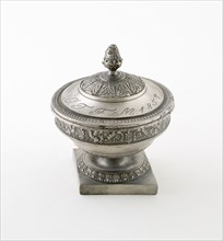 Covered Urn, Mid 19th century, Possibly Germany, Germany, Pewter, 11.4 x 9.5 cm (4 1/2 x 3 3/4 (D.