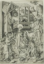 The Adoration of the Magi, 1460–65, Master E. S., German, active c. 1450-1467, Germany, Engraving