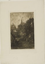 My Dream, 1883, Rodolphe Bresdin, French, 1825-1885, France, Etching on cream laid paper, 185 × 120