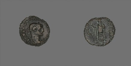 Coin Portraying Emperor Maximianus, AD 286/287, Roman, Alexandria, Billon, Diam. 2.0 cm, 7.07 g