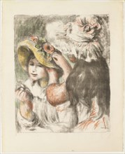 Pinning the Hat, 1898, Pierre Auguste Renoir (French, 1841-1919), printed by Auguste Clot (French,