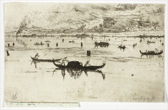 Laguna Veneta, 1880, Otto Henry Bacher, American, 1856-1909, United States, Etching with foul