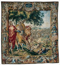 Cyrus Defeats Spargapises, from The Story of Cyrus, c. 1670, Adapted from designs by Michiel Coxie