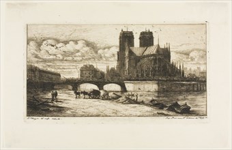 The Apse of Notre-Dame, Paris, 1854, Charles Meryon, French, 1821-1868, France, Etching and