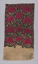 Panel, 19th century, Uzbekistan, Bukhara, Uzbekistan, linen embroidered with multicolor silk, 124.5