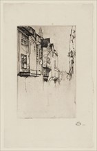 Wych Street, London, 1877, James McNeill Whistler, American, 1834-1903, United States, Etching with