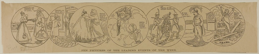 Pen Pictures of The Leading Events of the Week, from Chicago Tribune, published December 30, 1894,