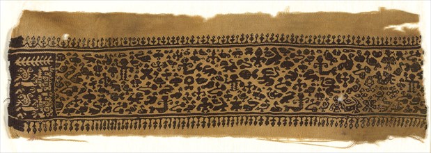 Panel, Roman period (30 B.C.–641 A.D.), 3th/6th century, Coptic, Egypt, Egypt, Linen amd wool,