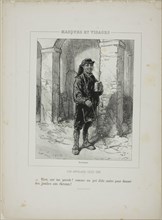 Les anglais chez eux:, Rien, sur ma parole!…, 1853, Paul Gavarni, French, 1804-1866, France,