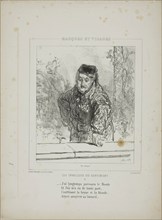 Les Invalides du Sentiment:, J’ai longtemps parcouru le Monde…, 1852, Paul Gavarni, French,