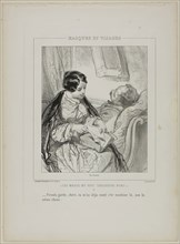 Les maris me font toujours rire: Prends garde, chéri.., 1853, Paul Gavarni, French, 1804-1866,