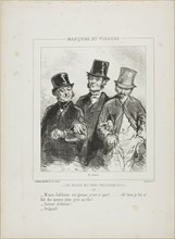 Les maris me font toujours rire: M’ame Jolibiais est grosse…, 1853, Paul Gavarni, French,