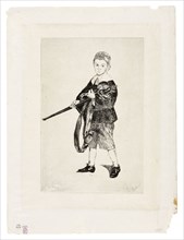 The Boy with a Sword, Turned to the Left III, 1862, Édouard Manet, French, 1832-1883, France,