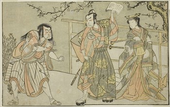 The Actors Yamashita Yaozo I as Ono no Komachi (right), Matsumoto Koshiro II as Godai Saburo