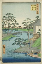 Mokubo Temple, Uchigawa Inlet, and Gozensaihata (Mokuboji Uchigawa Gozensaihata), from the series