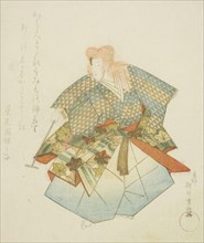 Dancer in Momijigari, from an untitled series of nerimono festival dancers, c. 1823, Yanagawa