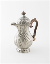 Small Coffee Pot, Mid 18th century, Probably Frankfurt, Germany, Frankfurt am Main, Pewter and